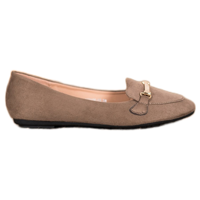 SHELOVET Camoscio In Ballerine marrone