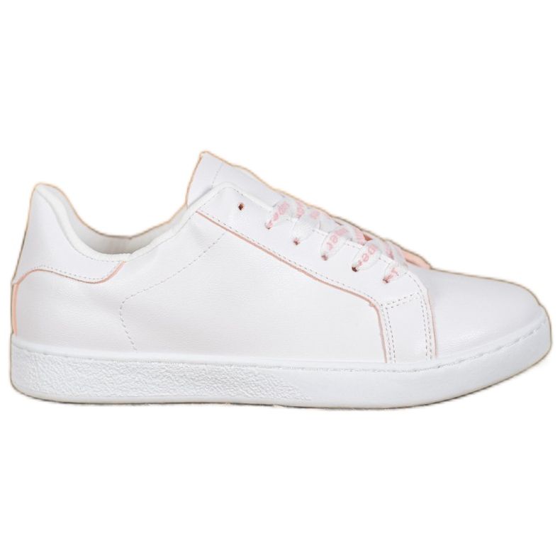 SHELOVET Scarpe super sportive bianca rosa