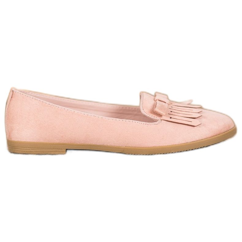 Coura Signori classici in pelle scamosciata rosa