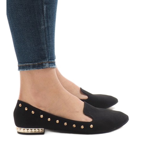 Mocassini ballerine ZHC-980 nere nero