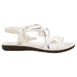 VINCEZA Sandali Slip-On bianca