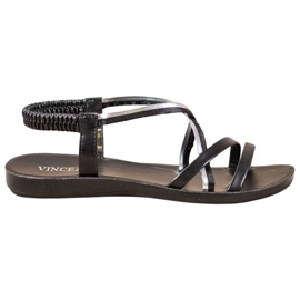 VINCEZA Sandali Slip-On nero