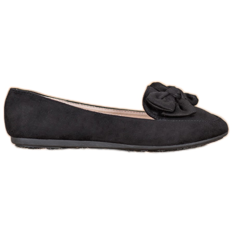Ch. Creation Signori in pelle scamosciata con fiocco nero