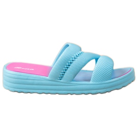 Bona Comode pantofole blu