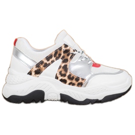 SHELOVET Sneakers allacciate alla moda bianco