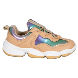 Kylie Scarpe sportive alla moda beige multicolore
