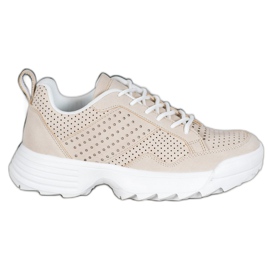 Kylie Sneakers leggere traforate beige