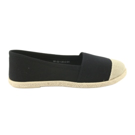 Wishot 32-130 espadrillas ballerine nero