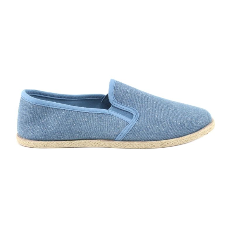 Wishot Espadrillas da donna con glitter 32-187 blu