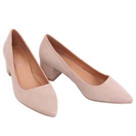 Décolleté tacco basso beige 3837 Nude