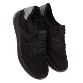 Scarpe sportive nere C8131 Negro nero
