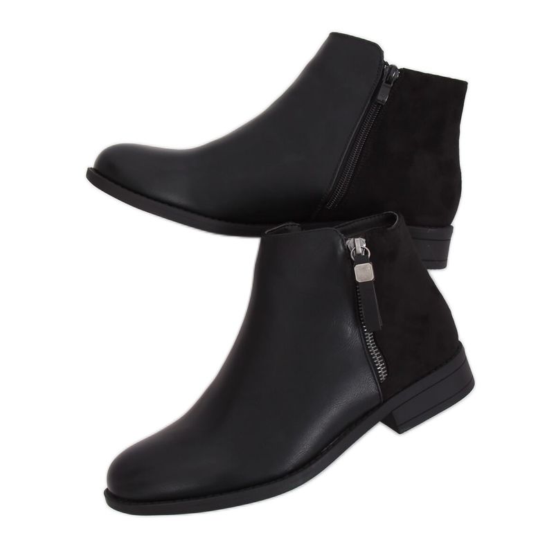 Stivaletti Chelsea neri da donna B0-350 Black Ii Quality nero