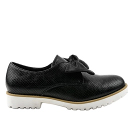 Scarpe slip-on nere con fiocco RS-WED2 nero