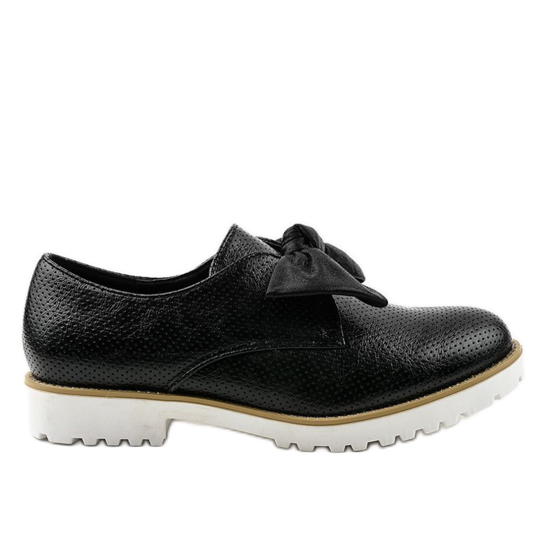 Scarpe slip-on nere con fiocco RS-WED2 nero