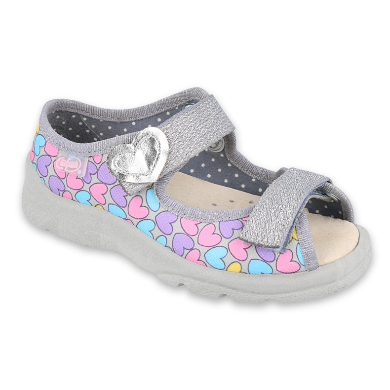 Scarpe per bambini Befado 869Y135 viola rosa grigio multicolore