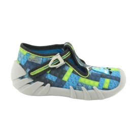 Scarpe per bambini Befado 110P368 blu grigio verde