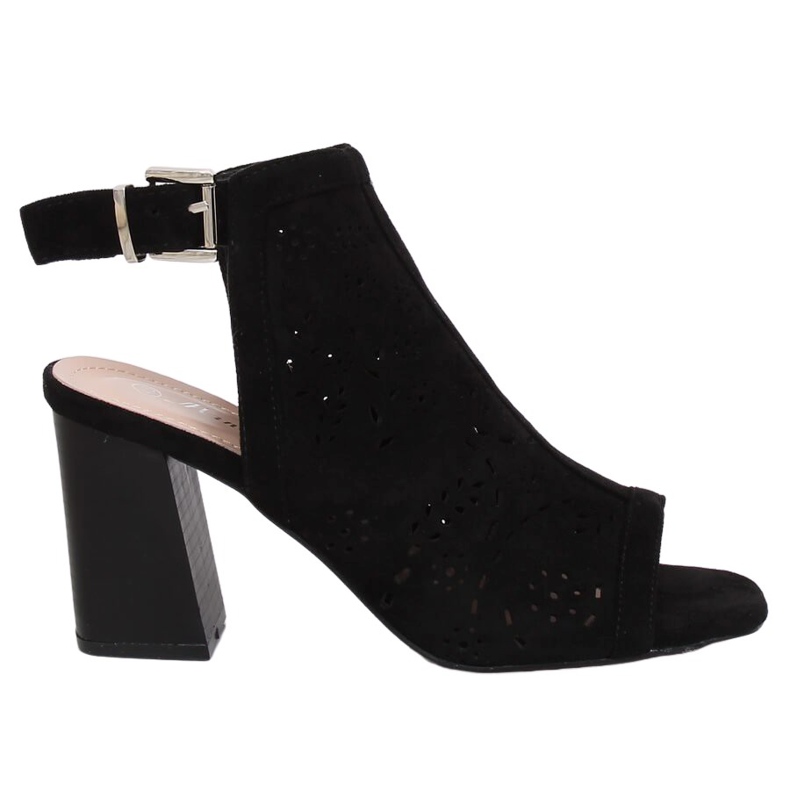 Décolleté nere open toe 3015 Black nero