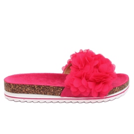 Flower power fucsia BG47P Pantofole fucsia rosa