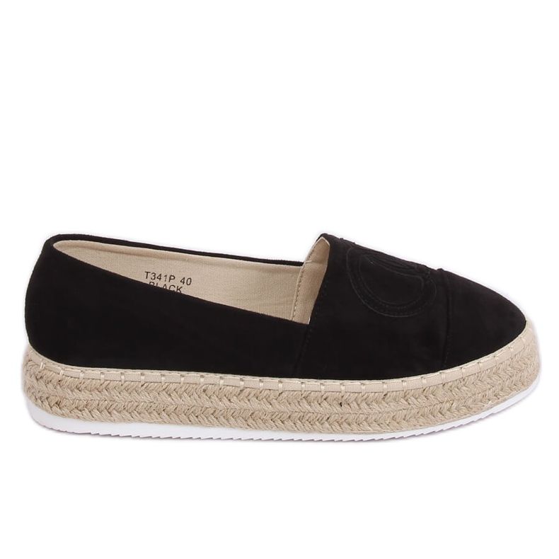 Espadrillas nere da donna T341P Black nero