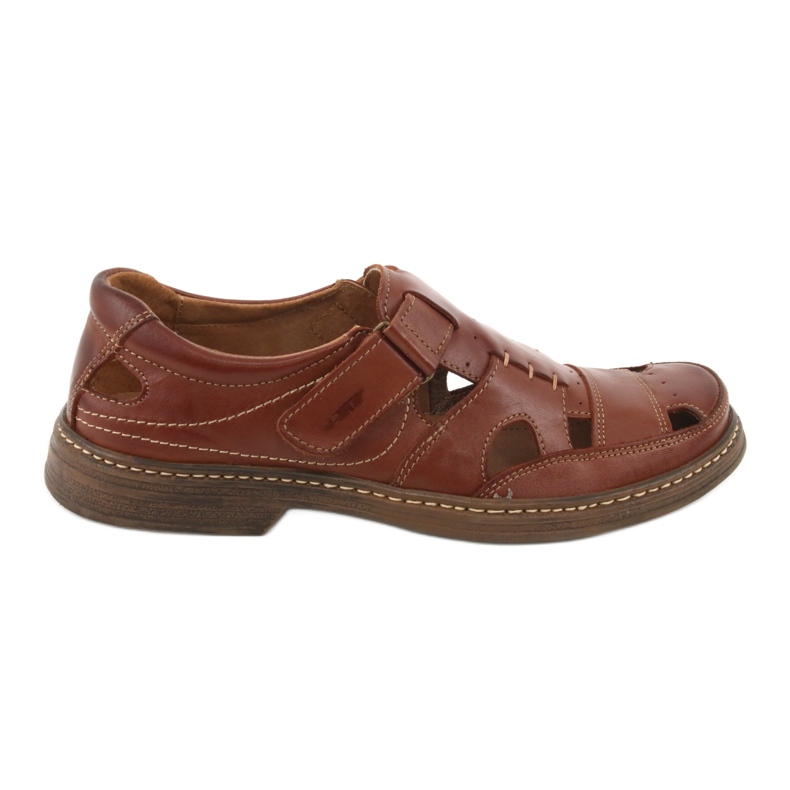 Scarpe estive con velcro, Naszbut 968, marrone