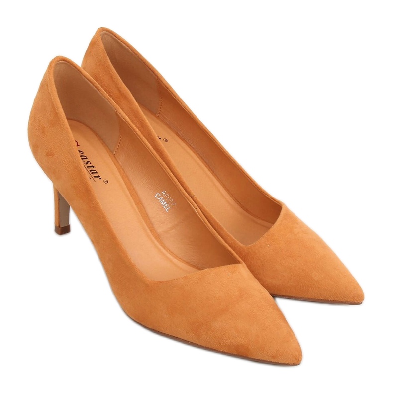 Décolleté asimmetriche cammello AF05P Camel marrone