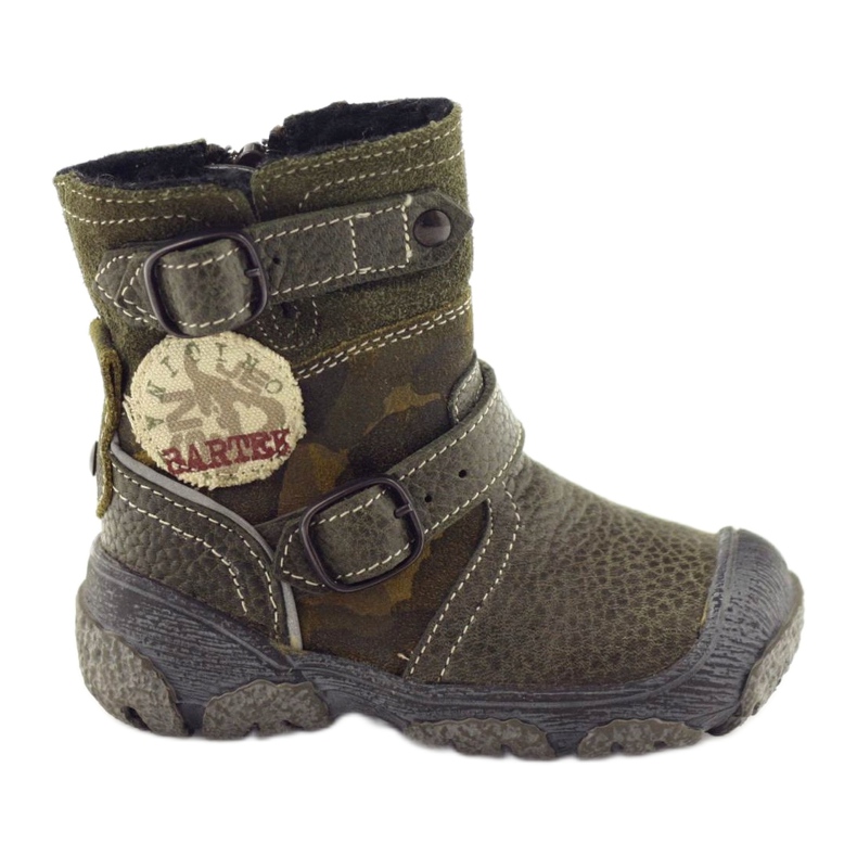 Stivali per bambini in pelle 91543 Green Bartek verde