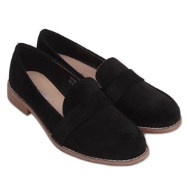 Mocassini neri da donna T366P Black nero