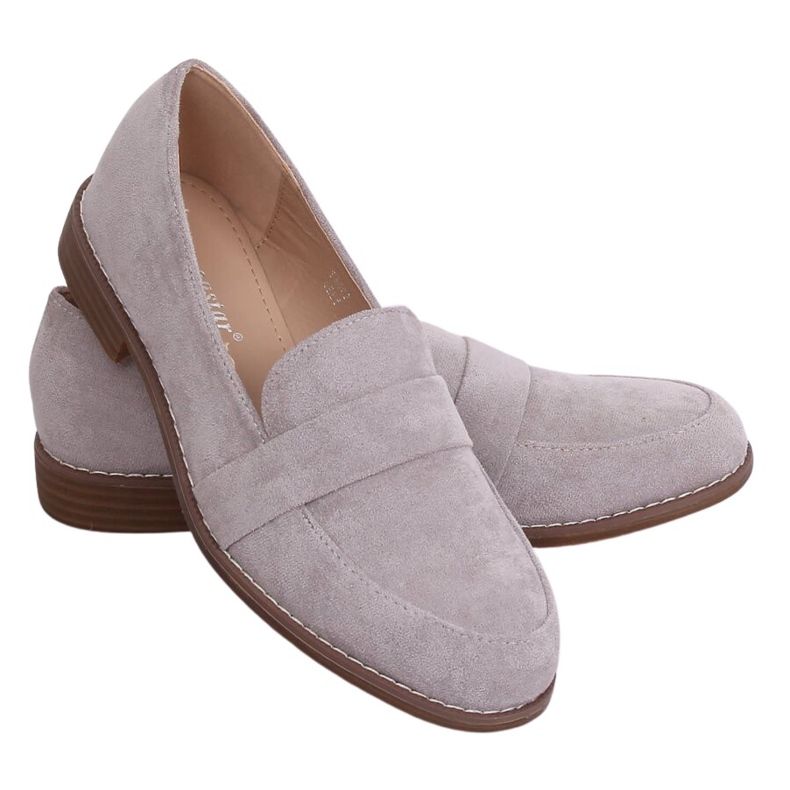 Grigio Mocassini grigi da donna T366P Grigio