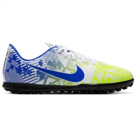 Nike Mercurial Vapor 13 Club Njr Tf Jr CV9353 104 scarpe da calcio bianca multicolore