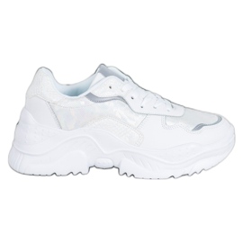 SHELOVET Scarpe da ginnastica leggere bianca