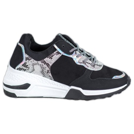 SHELOVET Sneakers con stampa serpente nero