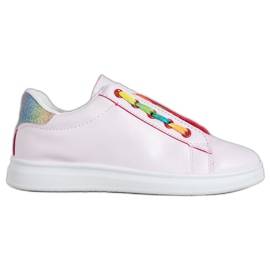 SHELOVET Scarpe sportive alla moda rosa multicolore