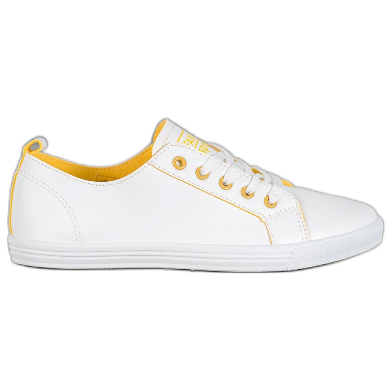 Ideal Shoes Scarpe sportive di moda bianca