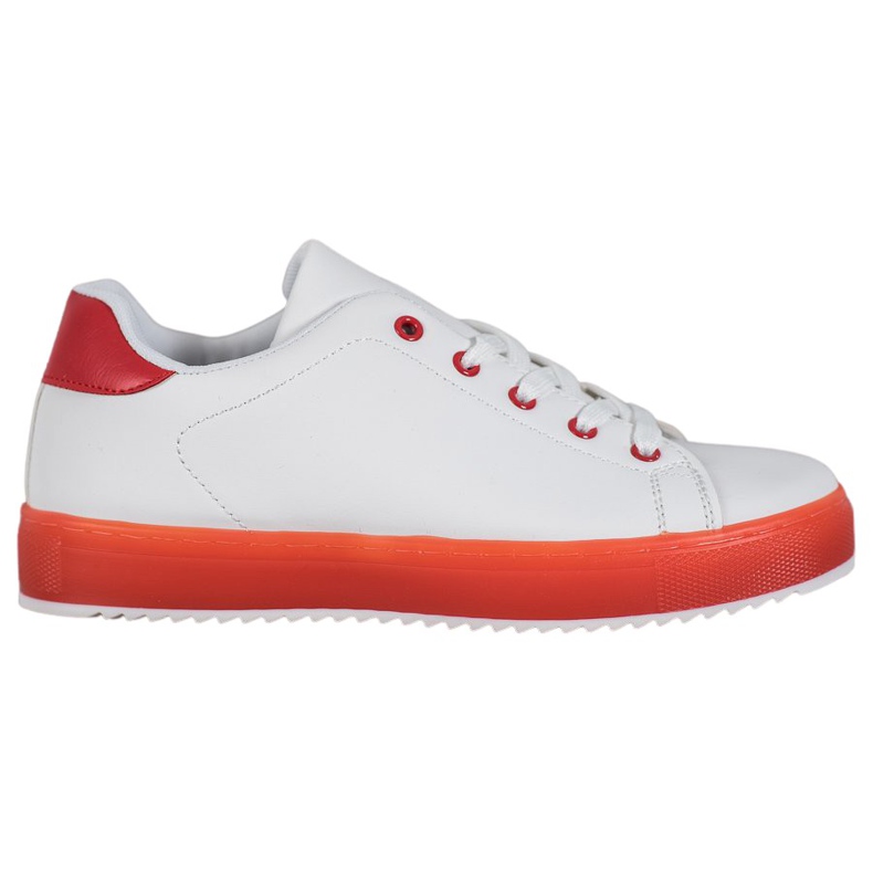 SHELOVET Scarpe Con Suola Colorata bianca