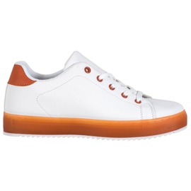 SHELOVET Scarpe Con Suola Colorata bianco