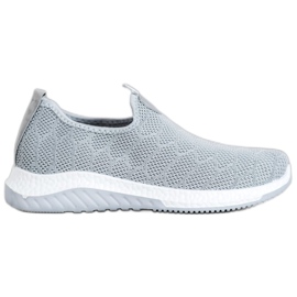 Diamantique Scarpe sportive slip-on grigio