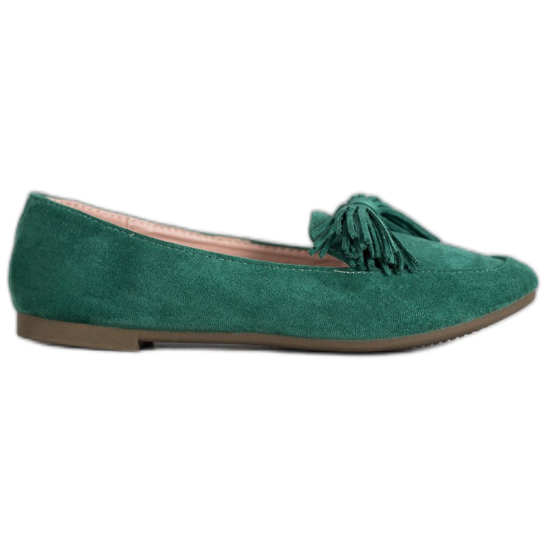 Nio Nio Mocassini con frange verde