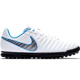 Nike Tiempo Legend 7 Club Tf Jr AH7261 107 scarpe da calcio nero bianca