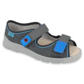 Scarpe per bambini Befado 869Y139 blu grigio