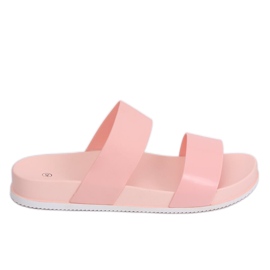 Rosa CK66P Pantofole rosa con strisce di gomma
