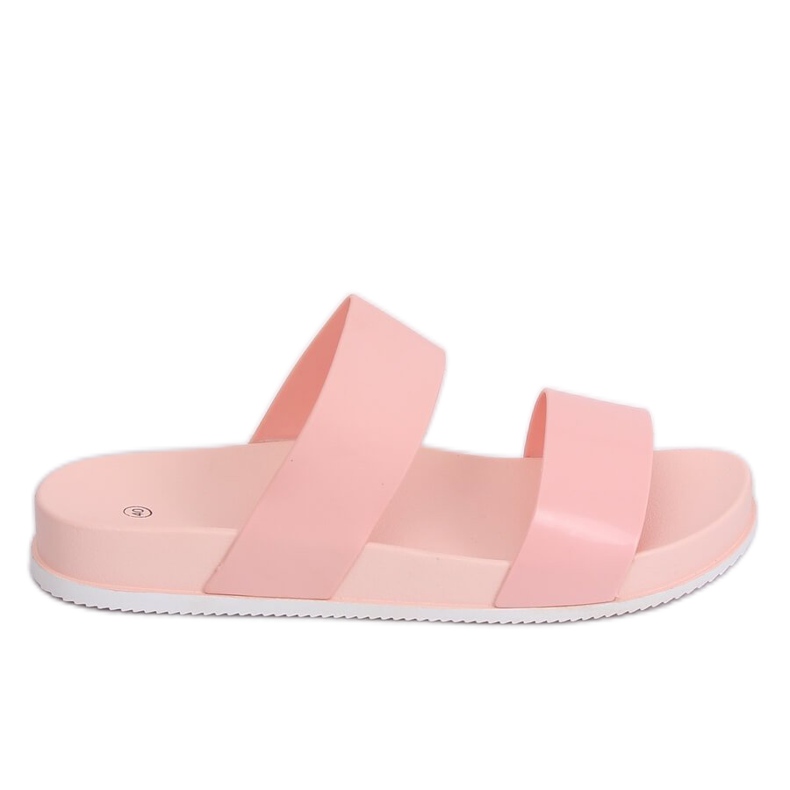 Rosa CK66P Pantofole rosa con strisce di gomma