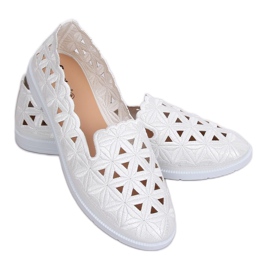 Ballerine traforate bianche JX79P White bianca