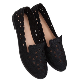 Ballerine traforate nere JX79P Black nero