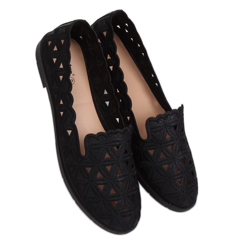 Ballerine traforate nere JX79P Black nero