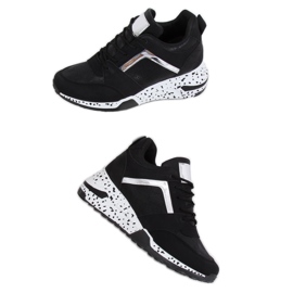 Scarpe sportive nere nere C131 Negro nero