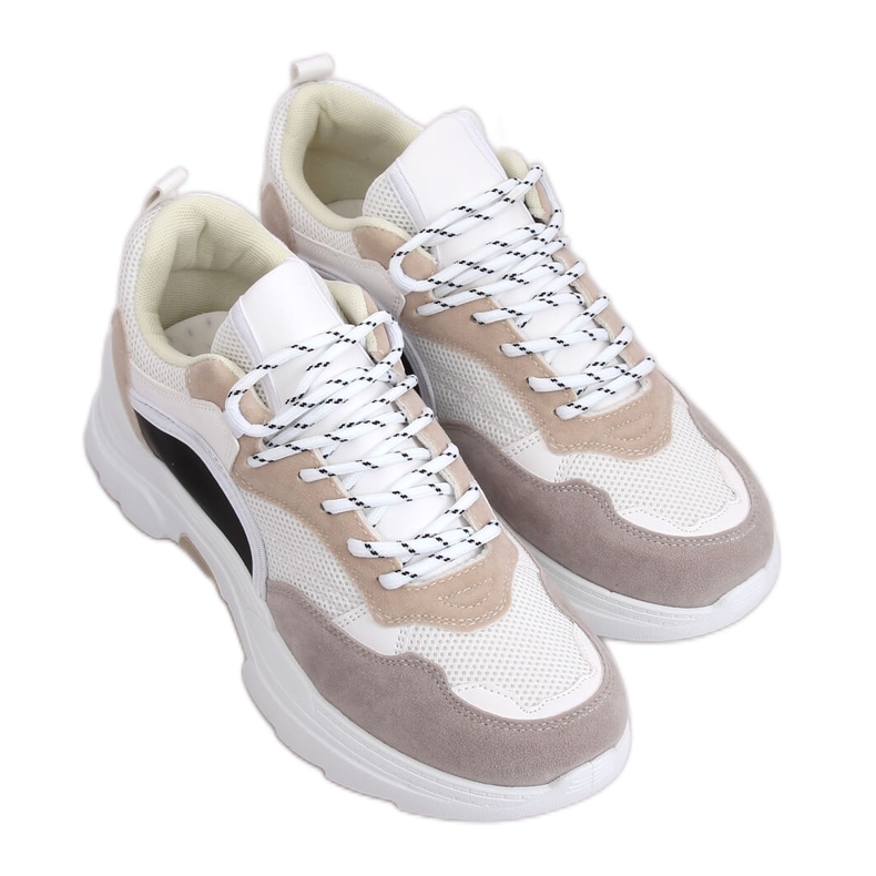 Scarpe sportive da donna JD02P Bianco Beige bianca nero viola rosa