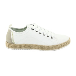 Espadrillas da uomo Big Star 174155 pizzo bianco marrone
