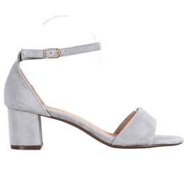 Seastar Comodi sandali con tacco alto grigio