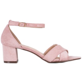 Seastar Eleganti sandali in pelle scamosciata rosa