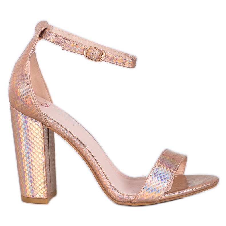 Seastar Sandali lucidi sexy d'oro